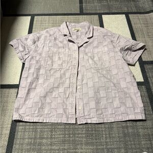 Madewell Garment-Dyed Checkerboard Button-Up Shirt